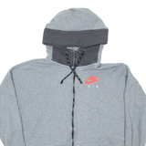 NIKE Mens Grey Hoodie Full Zip S