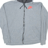 NIKE Mens Grey Hoodie Full Zip S