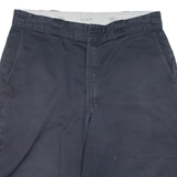 DICKIES Mens Workwear Shorts Black L W36