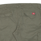 DICKIES Womens Workwear Shorts Green UK 18 W40