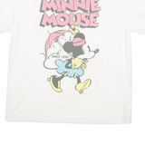 DISNEY Minnie Mouse Umbrella Womens T-Shirt White USA 2XL