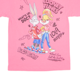 LOONEY TUNES Neon Bugs Bunny Womens T-Shirt Pink USA M