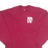 DISNEY Walt Disney World Womens T-Shirt Maroon Long Sleeve USA XS