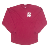 DISNEY Walt Disney World Womens T-Shirt Maroon Long Sleeve USA XS