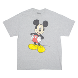 DISNEY Mickey Mouse Mens T-Shirt Grey USA L