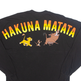 DISNEY Lion King Mens T-Shirt Black Long Sleeve USA S