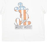DISNEY Mickey Mouse Womens T-Shirt White USA M