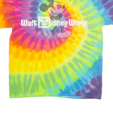DISNEY Tie Dye Walt Disney World Mens T-Shirt Green USA L