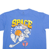 SPACE JAM Bugs Bunny Mens T-Shirt Blue USA 2XL
