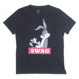 LOONEY TUNES SWAG Bugs Bunny Mens T-Shirt Black USA L