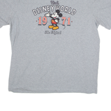 WALT DISNEY 1971 Mickey Mouse Mens T-Shirt Grey USA XL