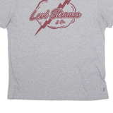 LEVI'S Womens T-Shirt Grey L