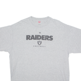 NFL Las Vegas Raiders Mens T-Shirt Grey USA XL