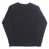 CHAMPION Mens T-Shirt Black Long Sleeve M