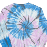 LEVI'S Tie Dye Mens T-Shirt Blue Long Sleeve M