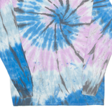 LEVI'S Tie Dye Mens T-Shirt Blue Long Sleeve M