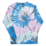 LEVI'S Tie Dye Mens T-Shirt Blue Long Sleeve M