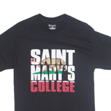 CHAMPION ST MARYS COLLEGE California Mens T-Shirt Black USA M