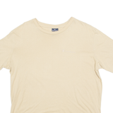 CHAMPION Mens T-Shirt Beige Crew Neck S