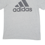 ADIDAS Mens T-Shirt Grey Crew Neck S