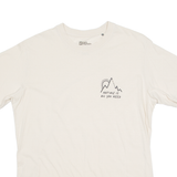 JACK WOLFSKIN Nature Womens T-Shirt Cream Crew Neck UK 18