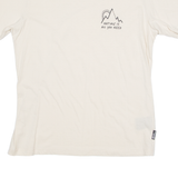 JACK WOLFSKIN Nature Womens T-Shirt Cream Crew Neck UK 18