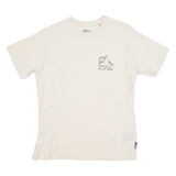 JACK WOLFSKIN Nature Womens T-Shirt Cream Crew Neck UK 18