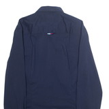 TOMMY HILFIGER Skinny Fit Womens Plain Shirt Blue Long Sleeve S