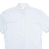 DKNY Mens Plain Shirt Blue S