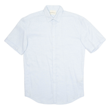 DKNY Mens Plain Shirt Blue S