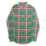 POLO RALPH LAUREN Mens Shirt Green Plaid Long Sleeve M