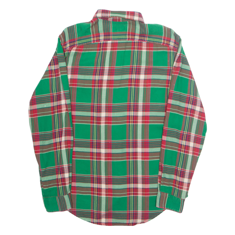 POLO RALPH LAUREN Mens Shirt Green Plaid Long Sleeve M