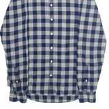 TOMMY HILFIGER Mens Shirt Blue Check Long Sleeve S