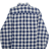 TOMMY HILFIGER Mens Shirt Blue Check Long Sleeve S
