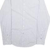 TOMMY HILFIGER Mens Plain Shirt White Long Sleeve M