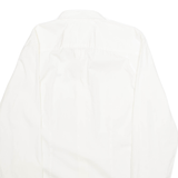 TOMMY HILFIGER Mens Plain Shirt White Long Sleeve S