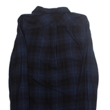 DIESEL Mens Shirt Black Plaid Long Sleeve S