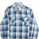 TOMMY HILFIGER Mens Shirt Blue Check Long Sleeve S