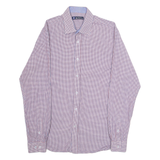 BEN SHERMAN Mens Shirt Blue Gingham Long Sleeve M