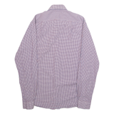 BEN SHERMAN Mens Shirt Blue Gingham Long Sleeve M
