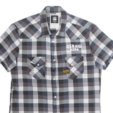G-STAR RAW Mens Shirt Grey Check M