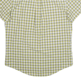 TOMMY HILFIGER Mens Shirt Yellow Plaid S