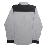 KANGOL Mens Plain Shirt Grey Long Sleeve L