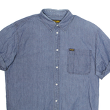 WRANGLER Mens Plain Shirt Blue M