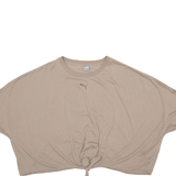 PUMA Cropped Womens T-Shirt Brown XL