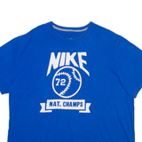 NIKE Mens T-Shirt Blue 2XL