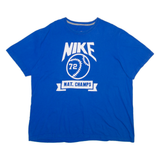 NIKE Mens T-Shirt Blue 2XL