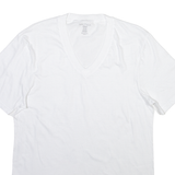 NAUTICA Mens T-Shirt White V-Neck M