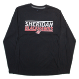 ADIDAS Mens T-Shirt Black Long Sleeve M