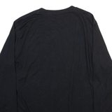 ADIDAS Mens T-Shirt Black Long Sleeve M